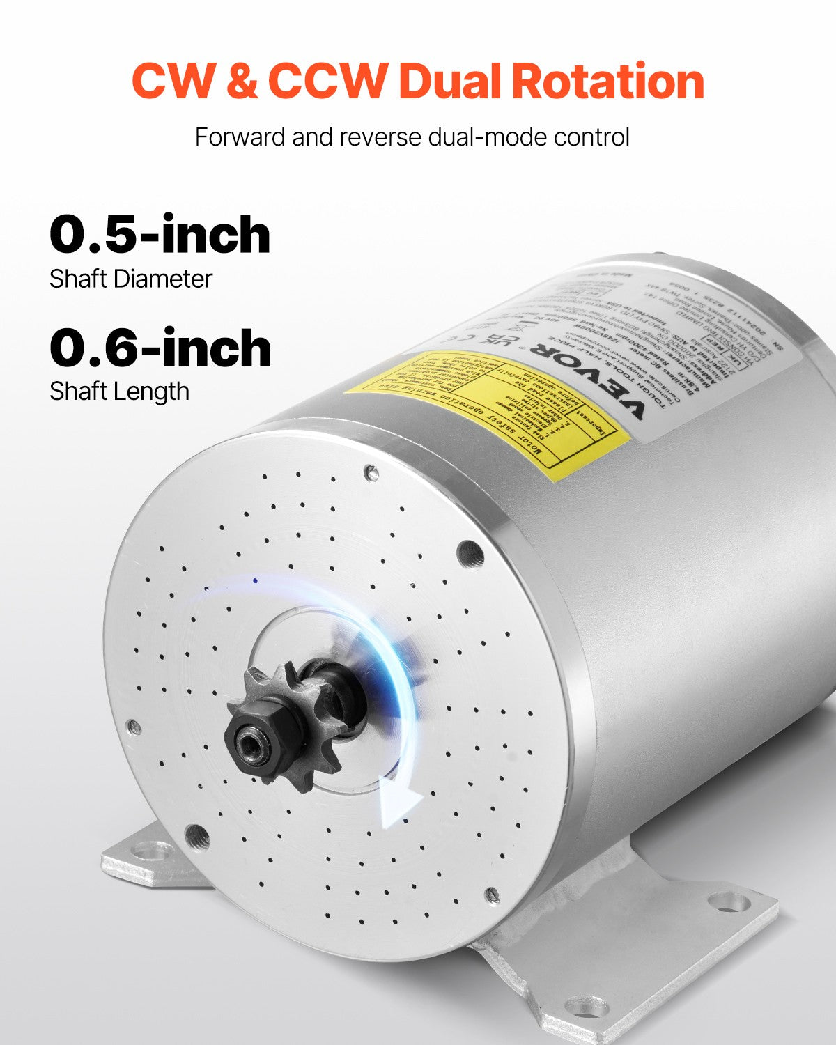 2000W Brushless DC Motor Kit for Electric Bikes & Scooters - 48V, High Speed