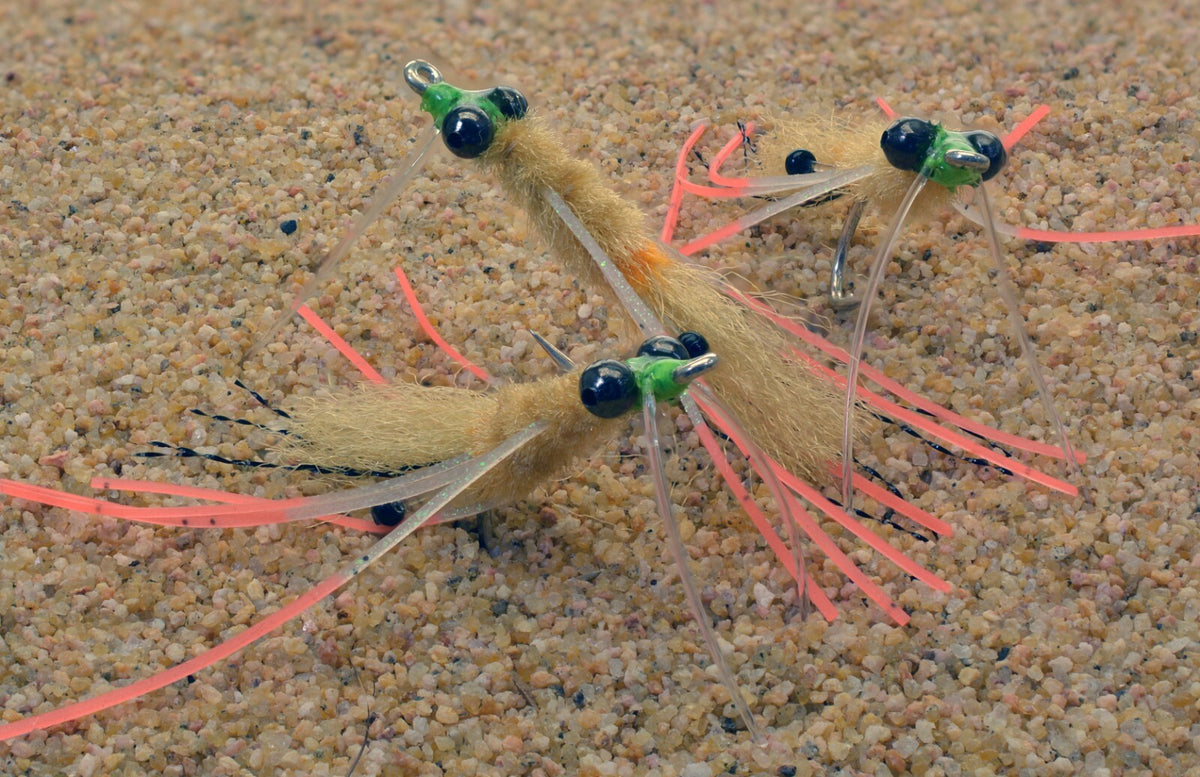 Saltwater Fly Fishing Hooks - Mustad Duratin Mantis Shrimp Pattern, Assorted Sizes