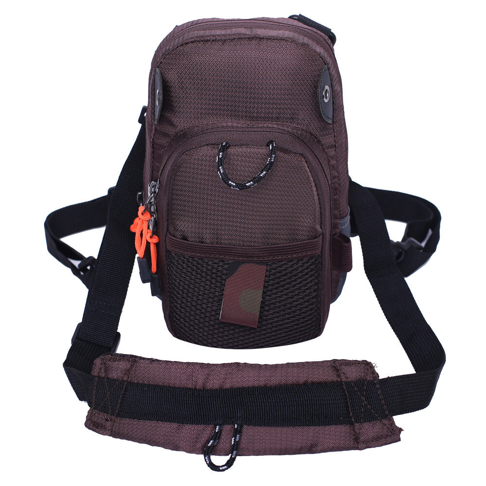 Fly Fishing Chest Bag Lightweight Waist Pack Tackle Organizer Black
