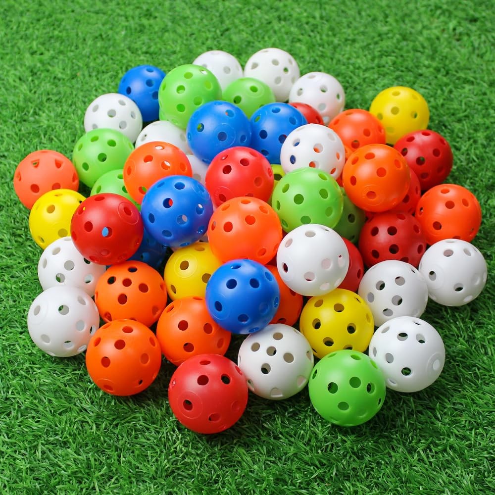 30 Pack Practice Golf Balls - Lightweight, High Visibility, Safe for Backyard & Training