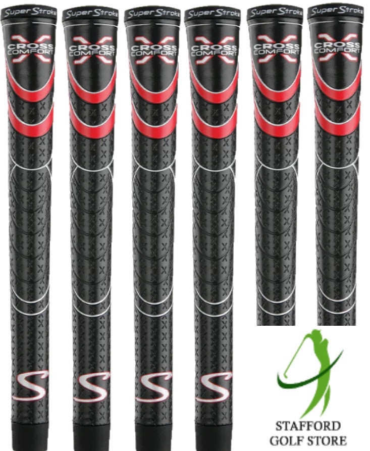 Golf Grip Set - Super Stroke Cross Comfort Undersize, Standard, Midsize & Jumbo