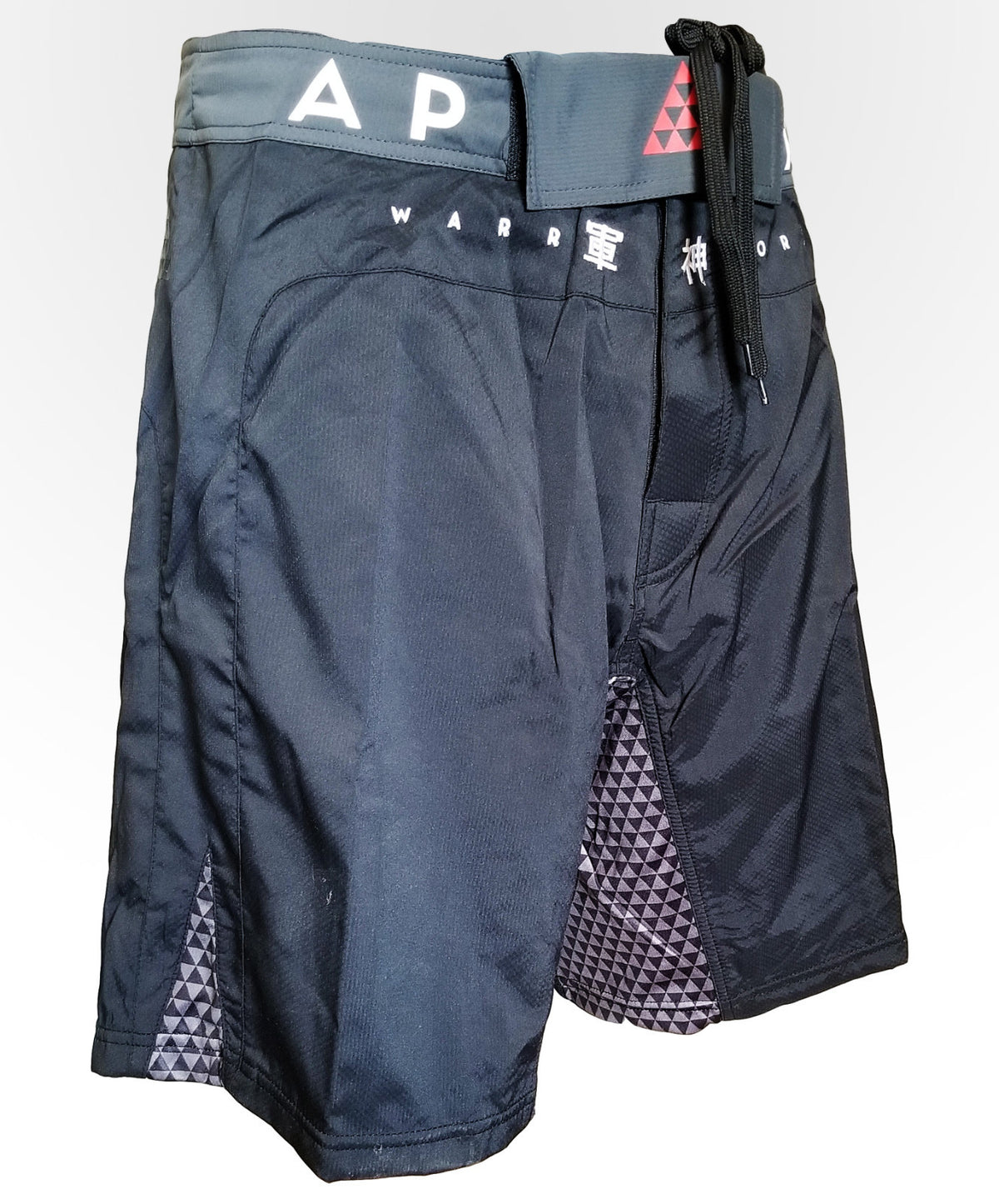 Grappling Shorts for MMA & BJJ - Black, Reinforced Seams, Velcro Closure