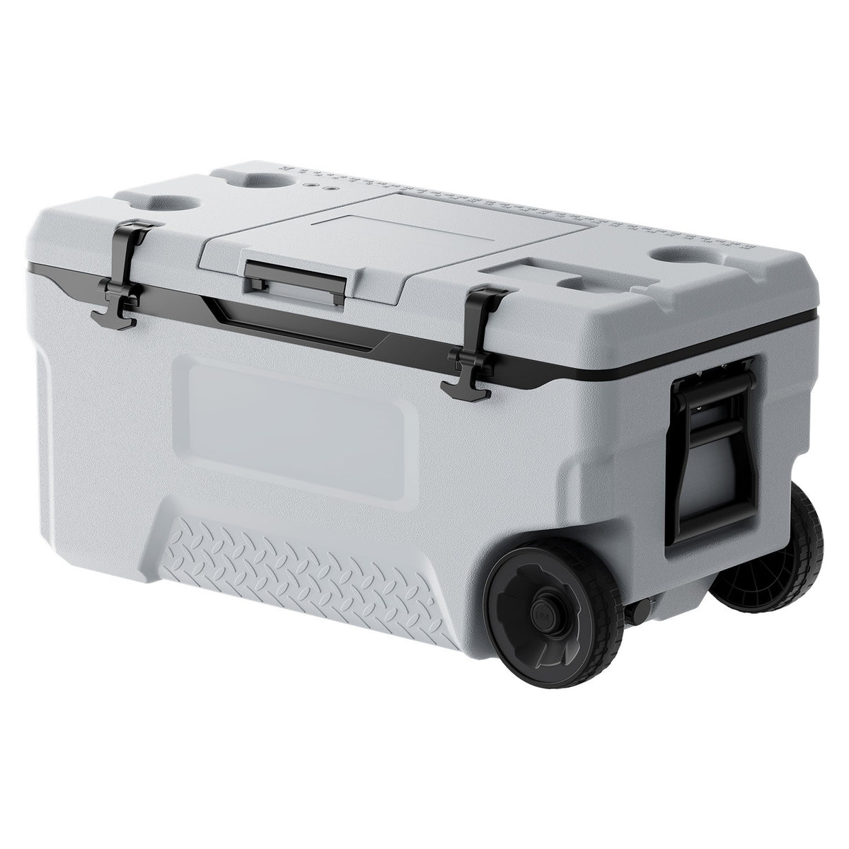 Portable Cooler 74 QT Insulated Wheeled Cooler for 120 Cans, Outdoor Use