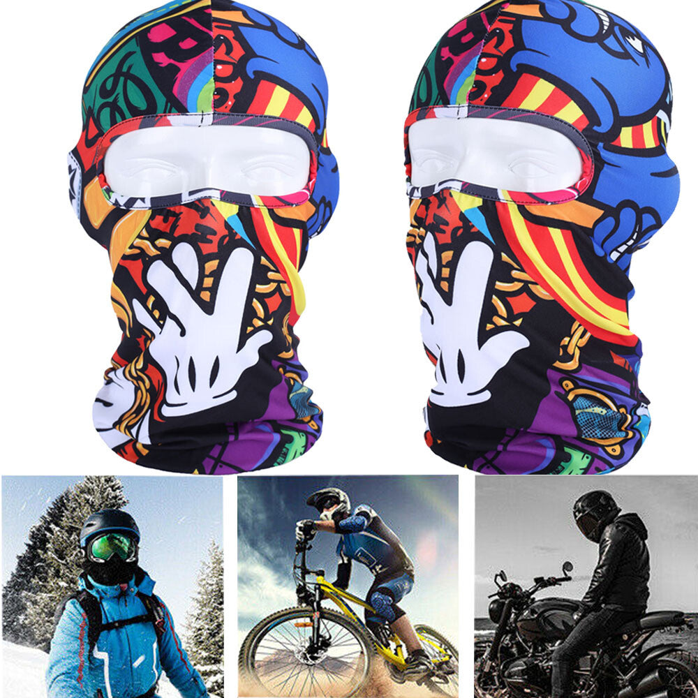 Camo Face Mask Balaclava Ski Mask UV Protector Cooling Head Cover for Men Women