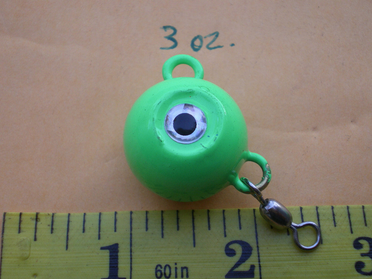 15 Pack Fishing Jig Heads with Swivel & Color Options - 3 oz