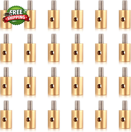 24PCS 6mm Solderless Throttle and Brake Cable End Kit for Vehicle Repair