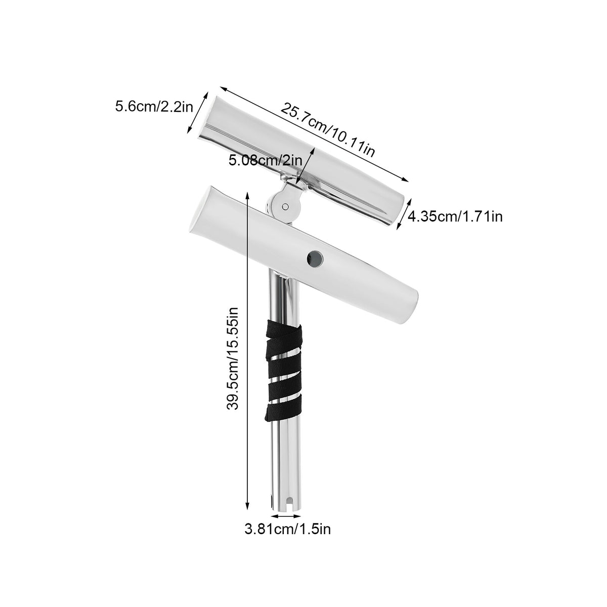 Adjustable Double Angle Stainless Steel Fishing Rod Holder for Boat Outrigger
