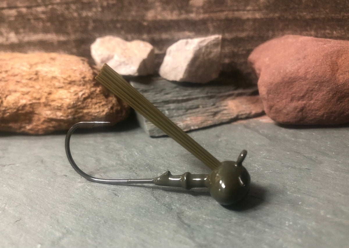 Football Jig Heads - Weedless Bass Fishing Lure - 5 or 10 Pack