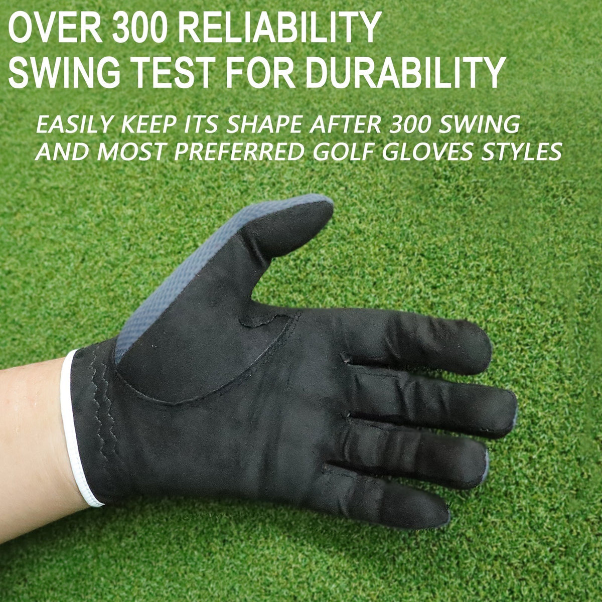 Men's All Weather Golf Gloves 3-Pack - Grip, Breathable, Quick-Dry