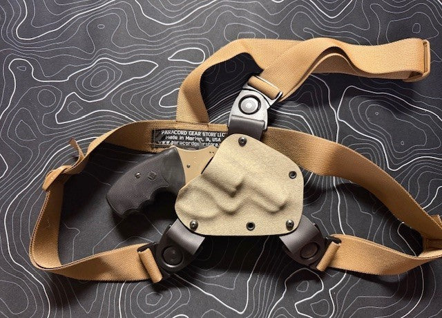 3 Point Chest Harness for Holster with Hardware - Wolf Grey, Universal Fit