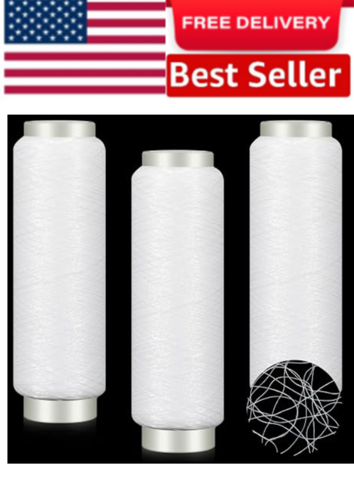 Invisible Fishing Thread 2 Pcs Clear Nylon Bait String for Angling & Crafting