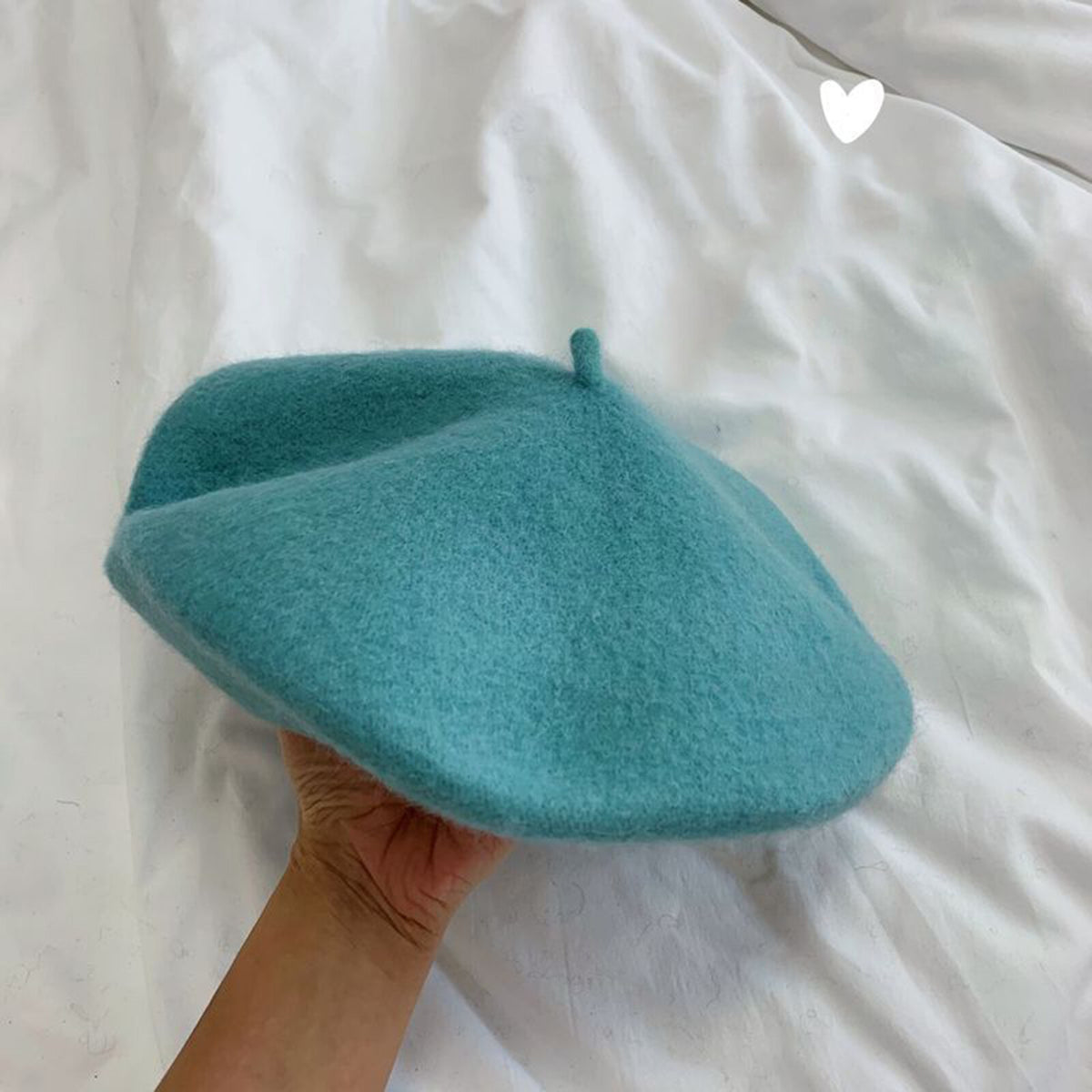 Women Casual Wool Beret Hat - Elegant French Style Solid Color Accessory