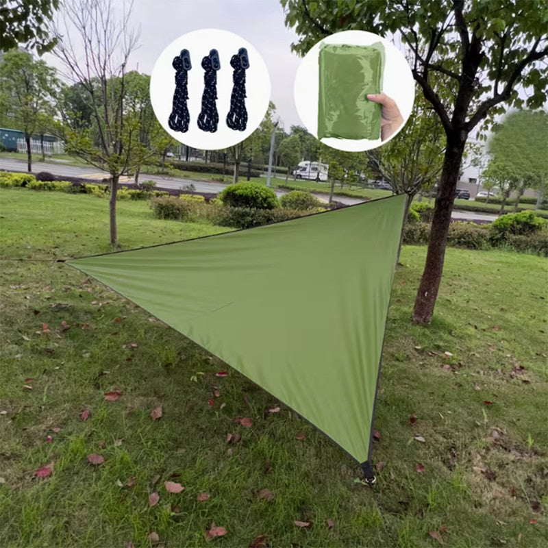 Waterproof Camping Tarp Shelter Rain Fly 10x10 ft for Outdoor Use