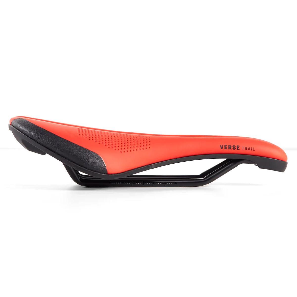 MTB Bicycle Saddle - 155mm Red Trail Seat for Mountain Bikes