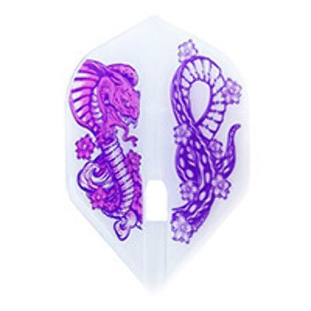 Dart Flights - L-Style L1Pro Jelle Klaasen V1 Champagne Clear White (3-pack)