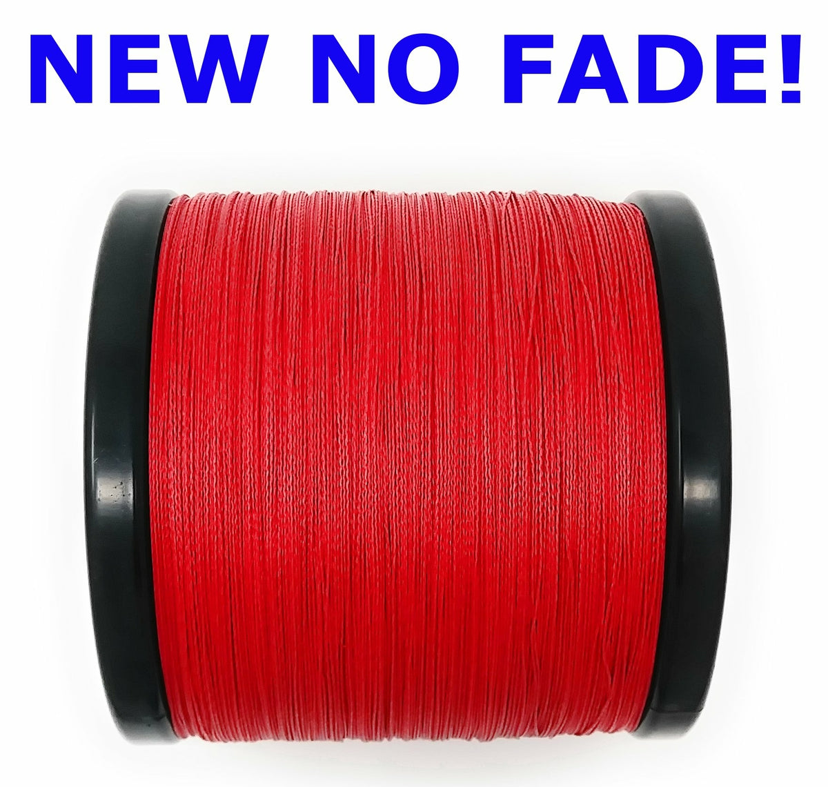 High-Performance Braided Fishing Line No Fade Red - Multiple Sizes & Lengths