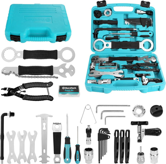 Complete Bike Repair Tool Kit with Storage Box - 41 Pieces Bicycle Maintenance Set