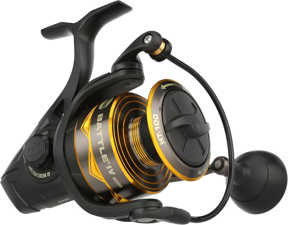 Saltwater Spinning Reel 6000 Series - Heavy Duty, Waterproof, 25lb Max Drag