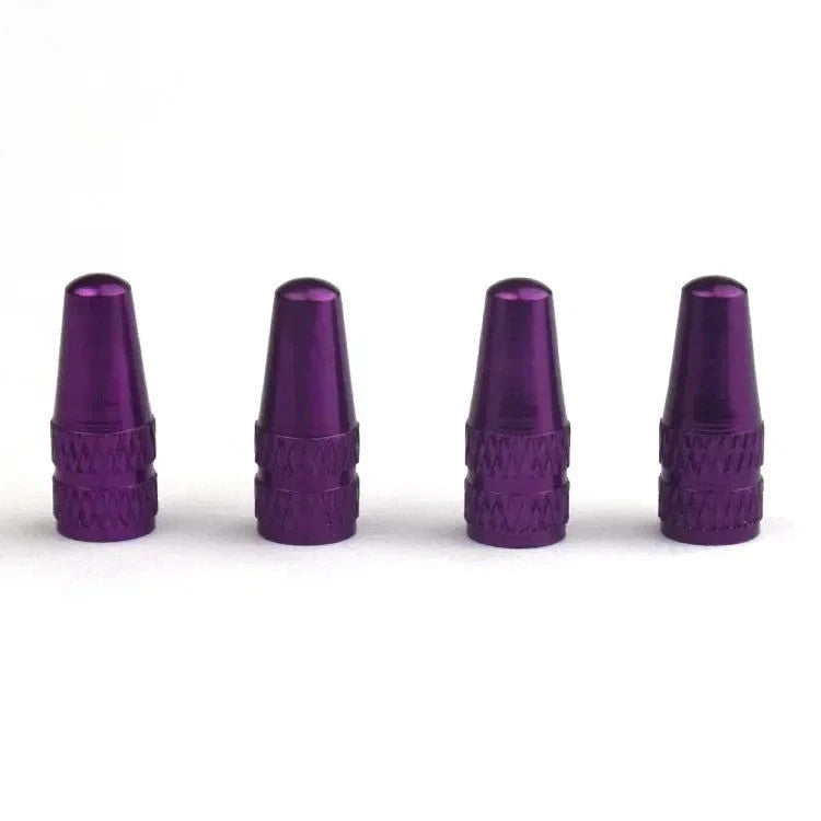 Aluminum Bicycle Valve Caps 4pcs - MTB Road Bike Dust Covers Cycling Accessories