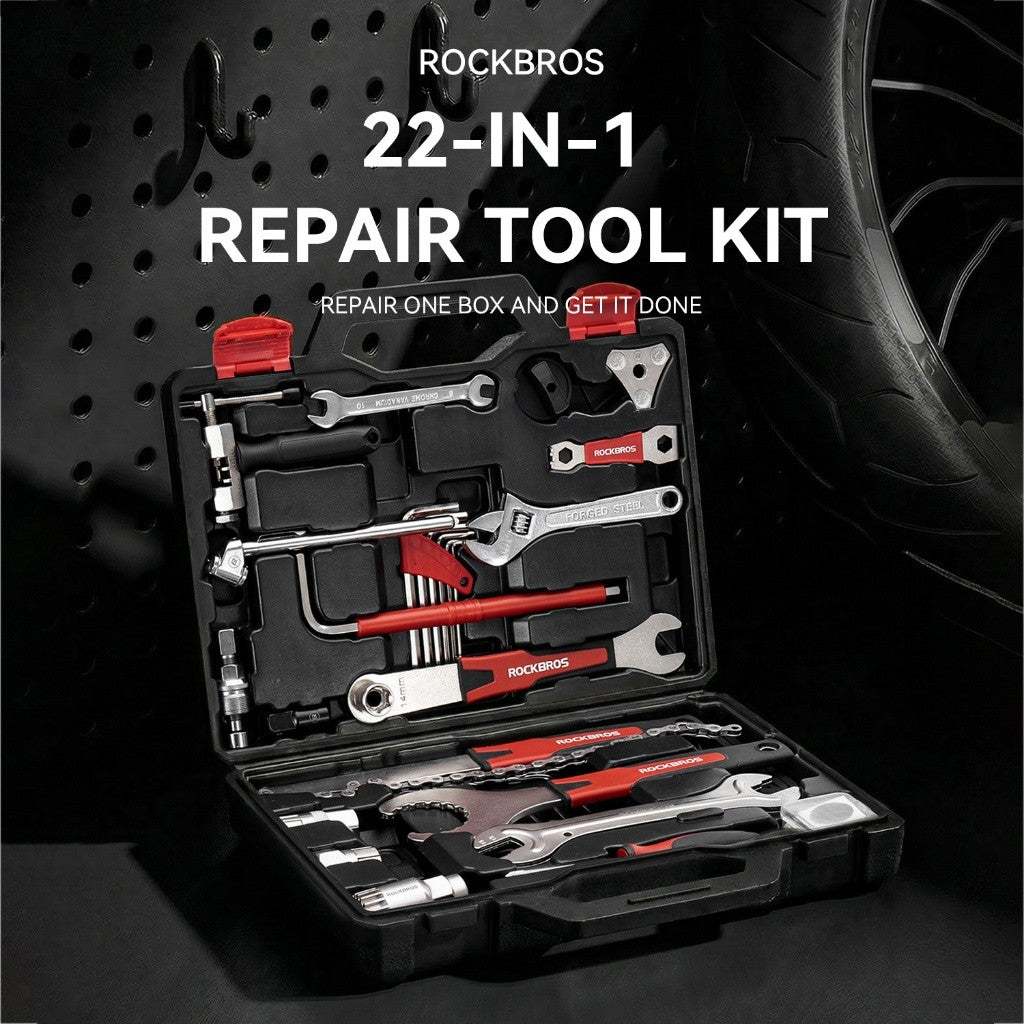 Bike Repair Tool Kit 22-Piece Cycling Maintenance & Emergency Set