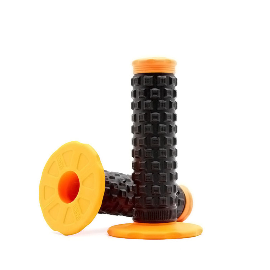 Dirt Bike Motorcycle Handlebar Grips - Pillow Top Style, Textured Rubber, 1 Pair