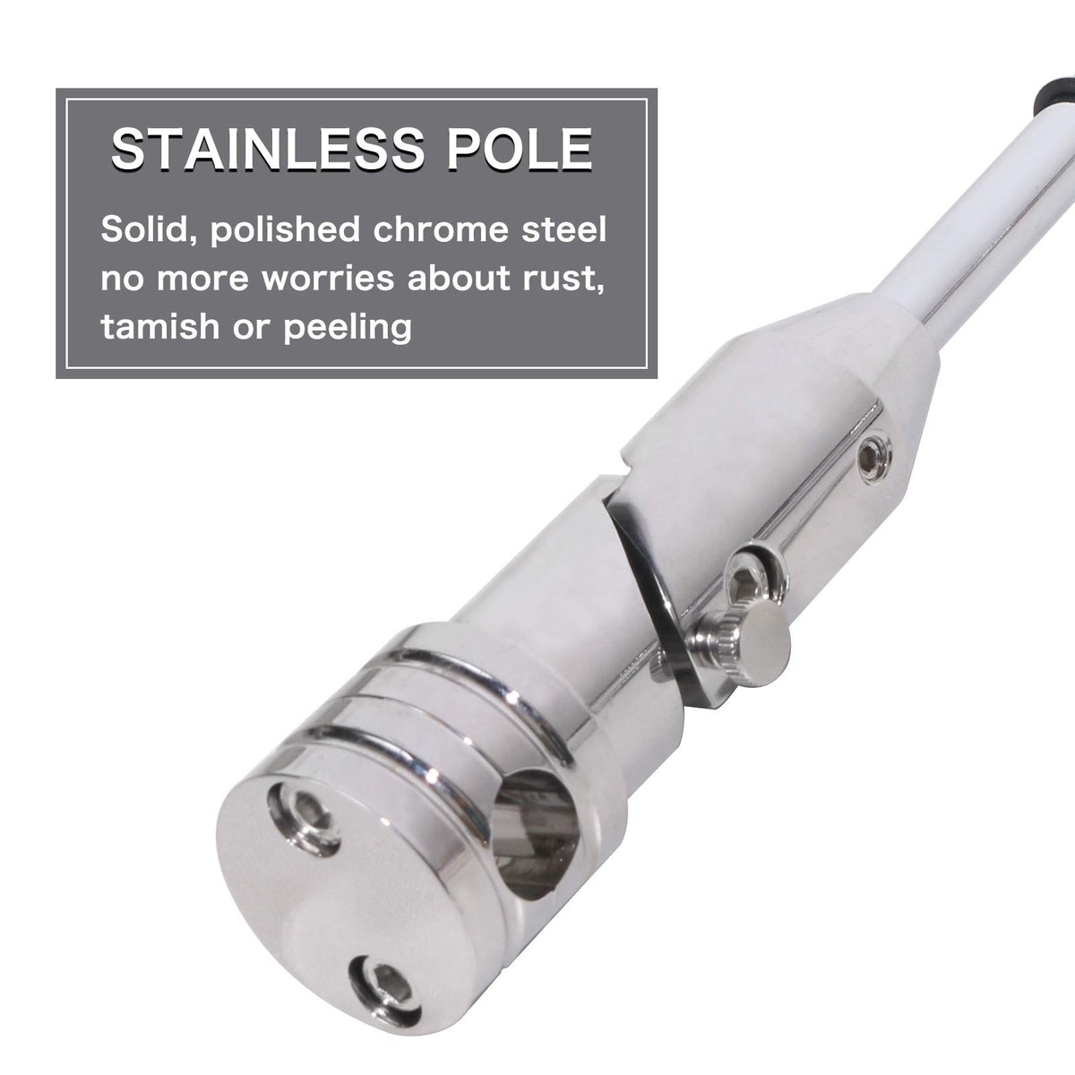 Motorcycle Flag Pole Mount - 2 Pack, 90° Fold-Down, 1/2 Inch Tubing