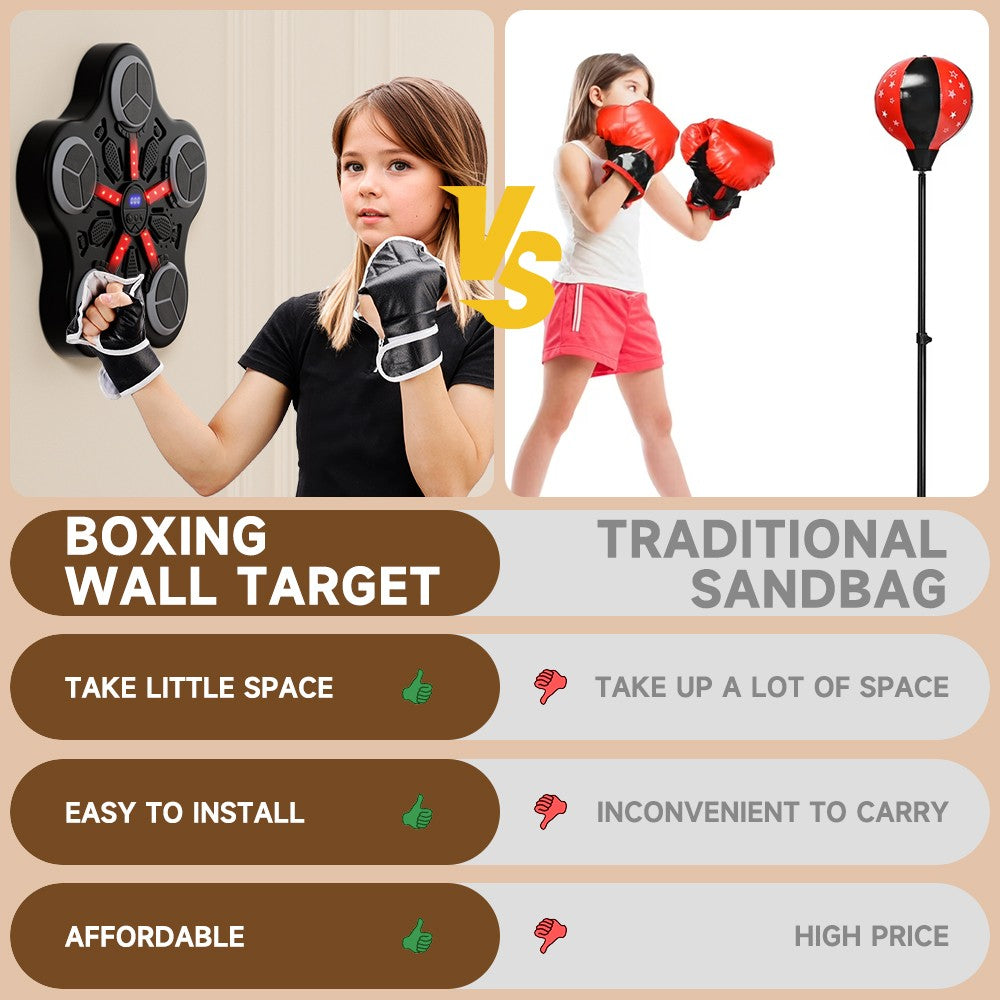 Kids Wall-Mounted Bluetooth Boxing Trainer Machine - Smart Boxing System R06