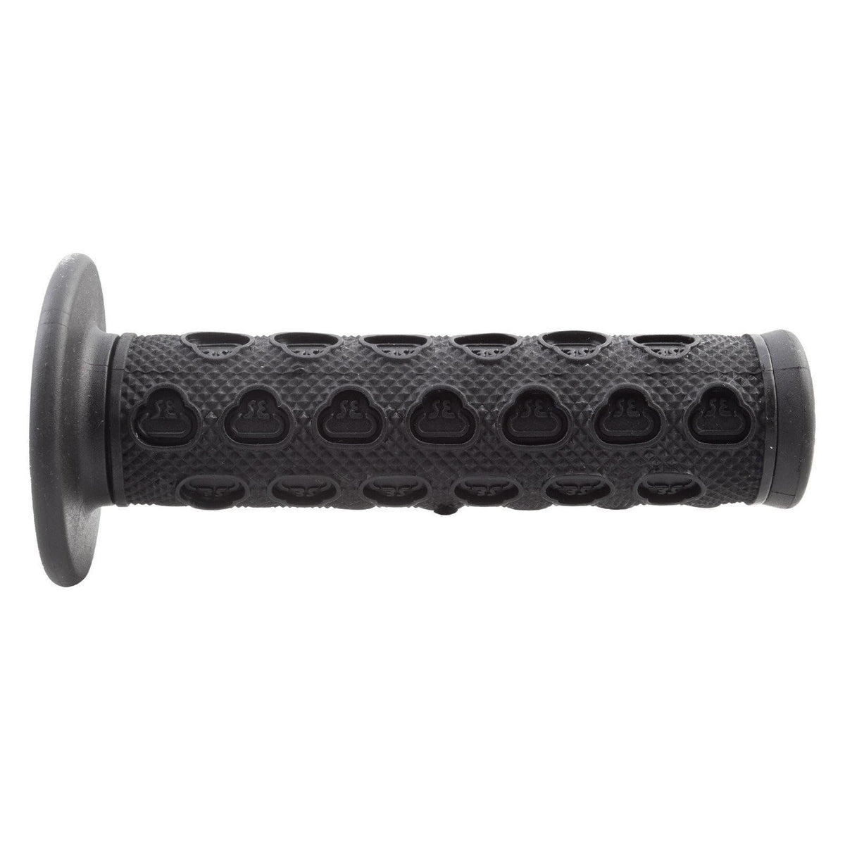 BMX Handlebar Grips 135mm Dual Compound Flanged Black - Comfortable & Durable
