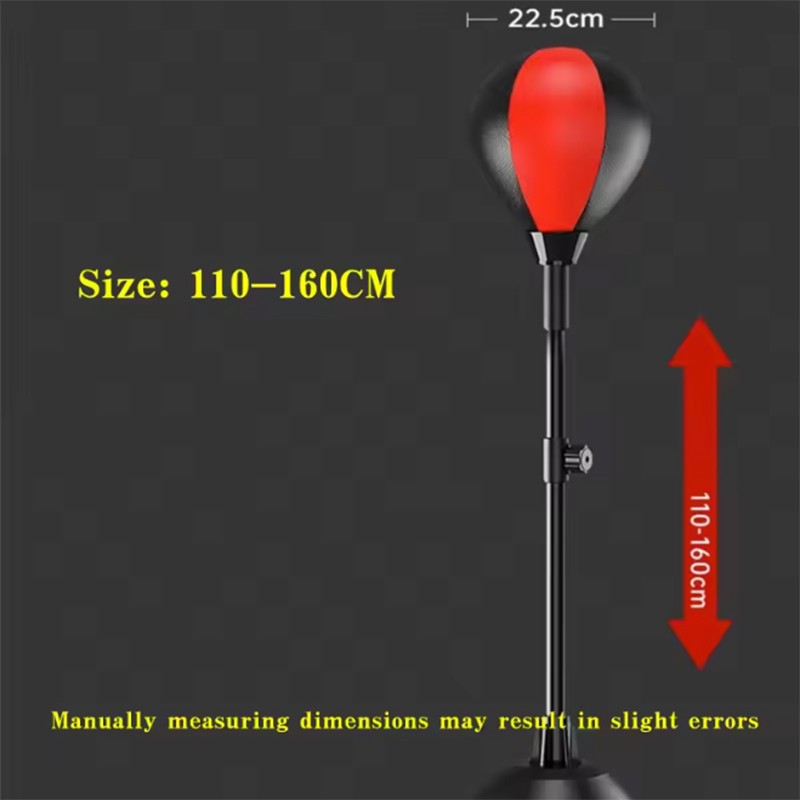 Height Adjustable Reflex Speed Bag for Boxing Training - Freestanding Punching Bag