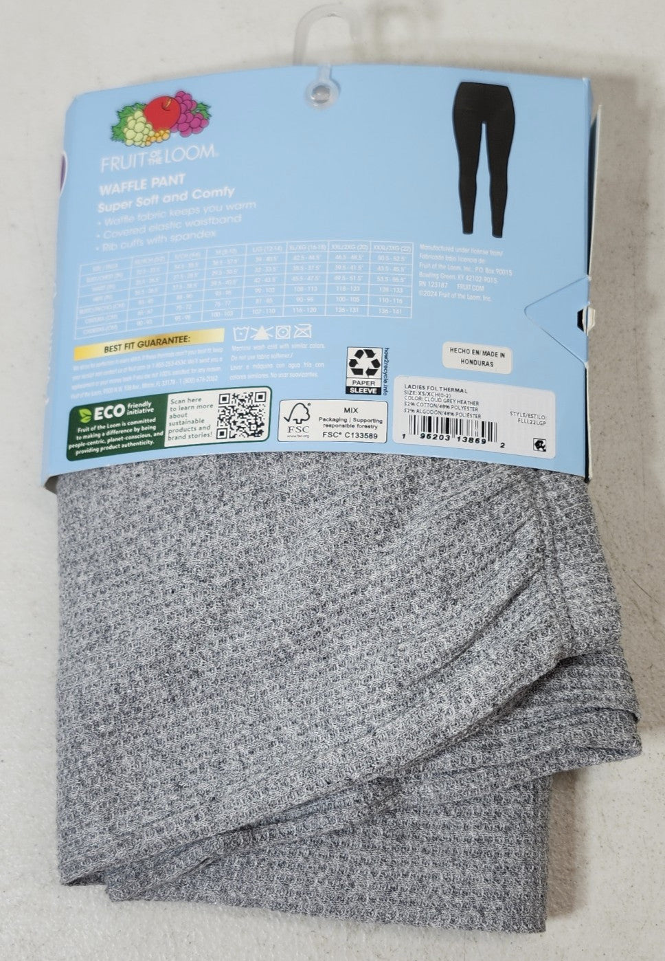 Women's XS Thermal Pants Gray Soft Fleece Lined Cold Weather Leggings