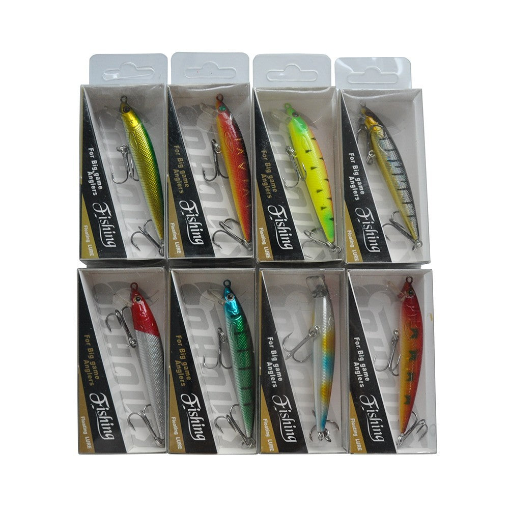 40pcs Hard Fishing Lures Set with Box - Crankbaits, Poppers, Minnows & Pencil Baits