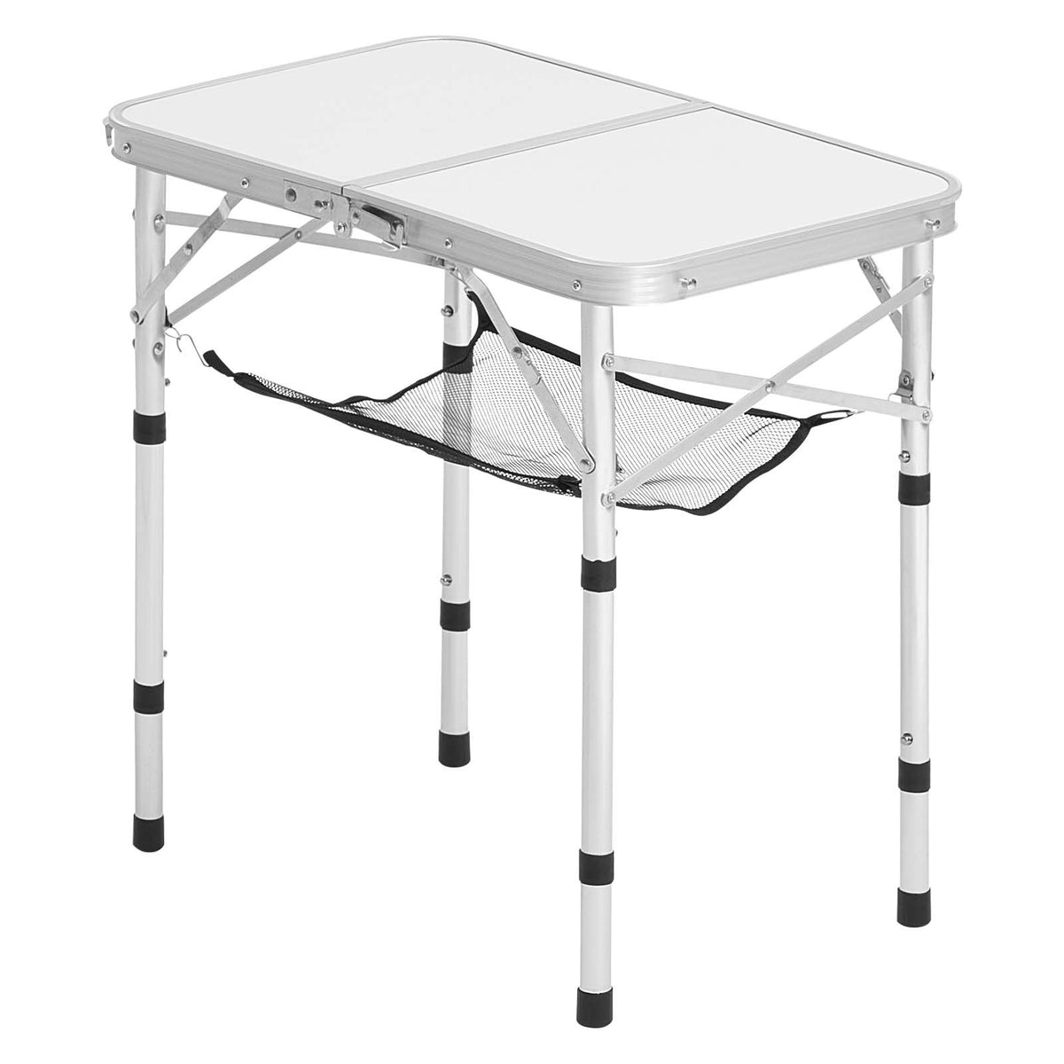2ft Folding Camping Table with Adjustable Height and Carry Handle