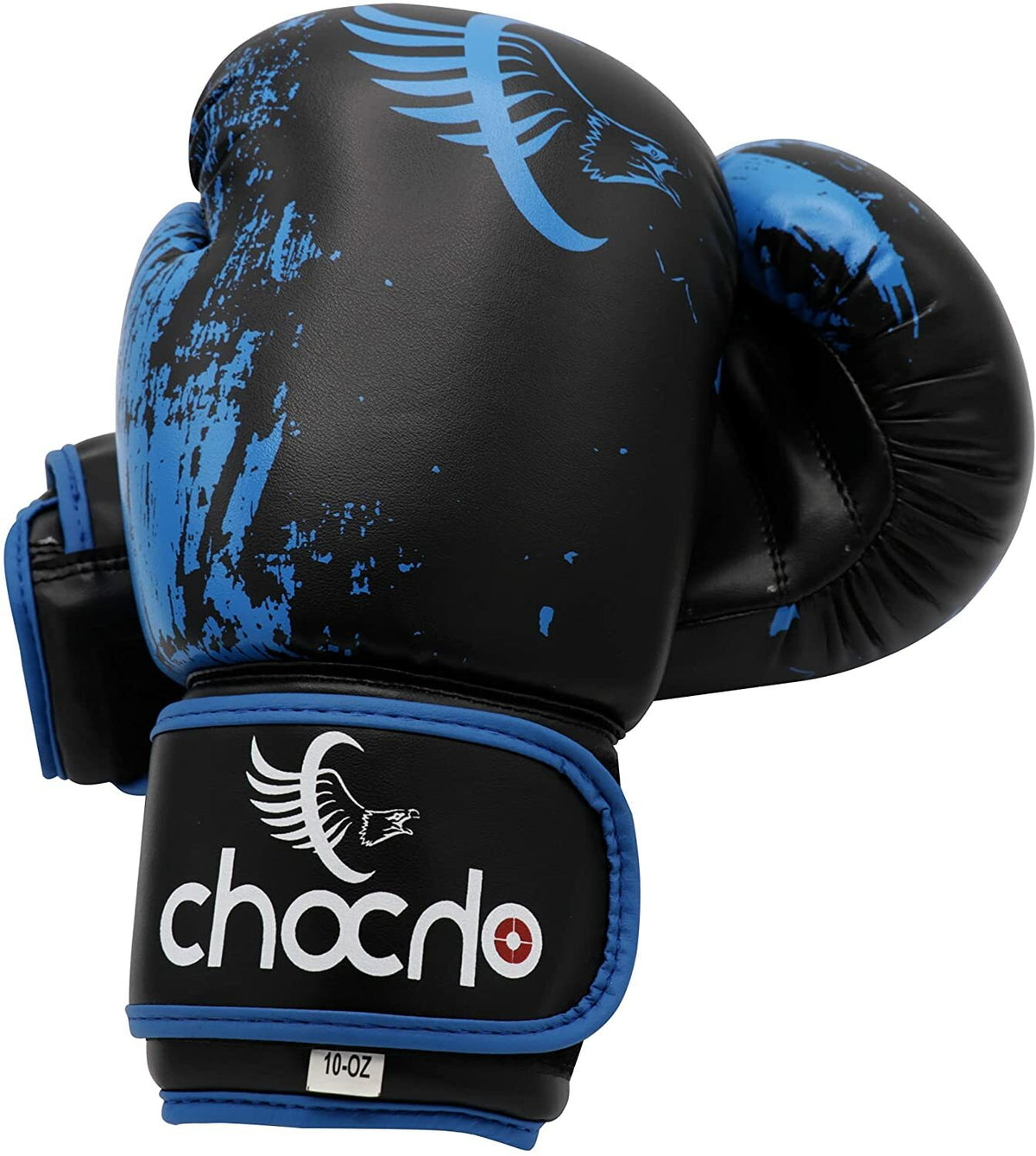 Leather Boxing Gloves for Kickboxing & Sparring - Blue Rex Leather