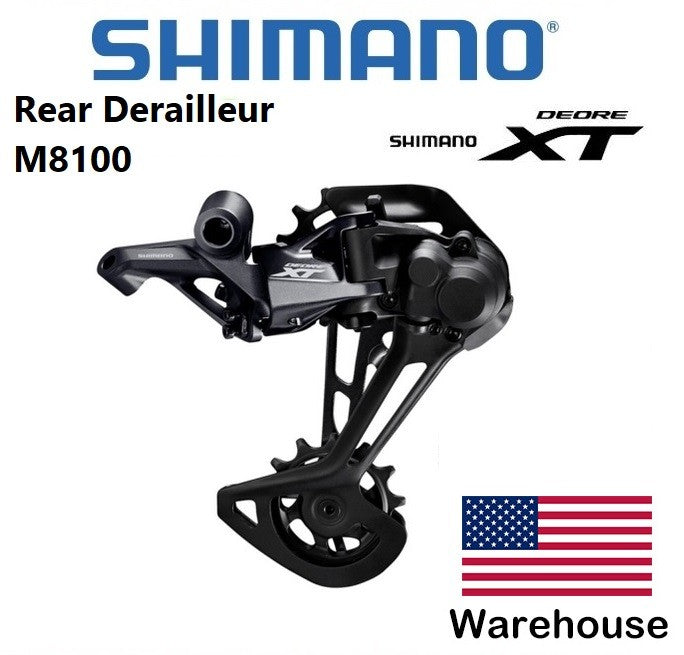 Shimano XT M8100 12-Speed Long Cage MTB Rear Derailleur - SGS