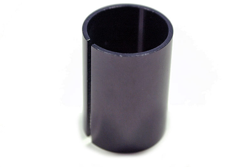 Lightweight Bicycle Stem Shim Adapter - 1 1/8 to 1 Inch Steerer Black