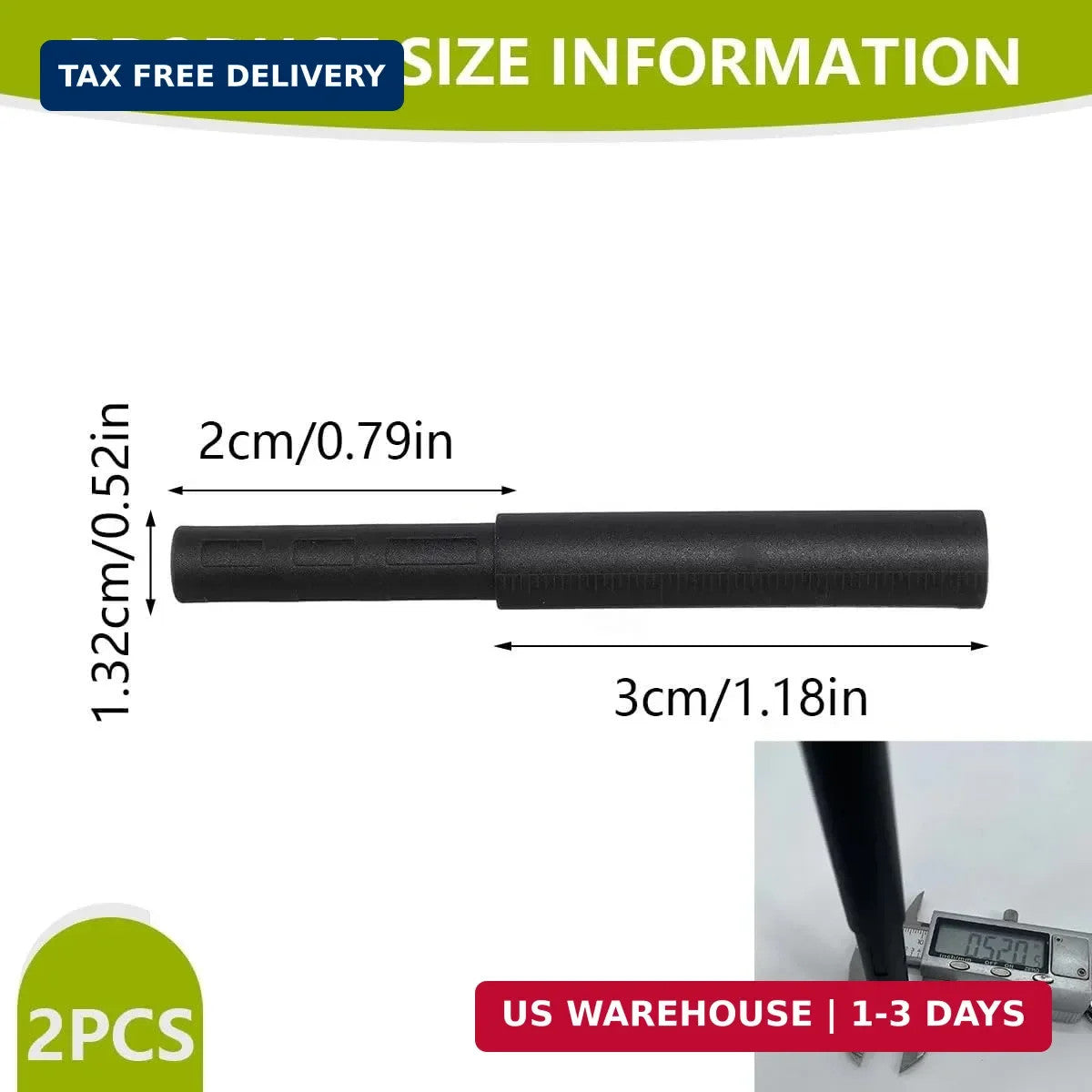 Golf Shaft Extender Carbon Fiber Extension for Iron Putter Driver - 3 Inch