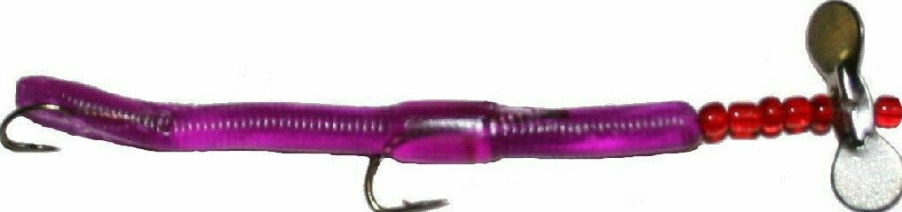 Fishing Lure Set with Propeller Blades - Purple, 6 Pack, 2.5"