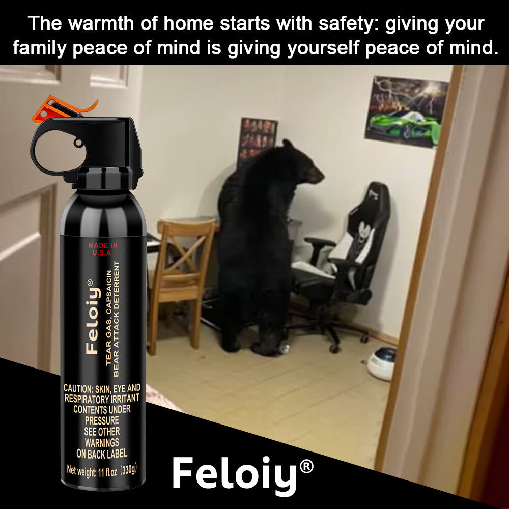 Personal Defense Bear Spray 11oz with Holster – Powerful Pepper Repellent
