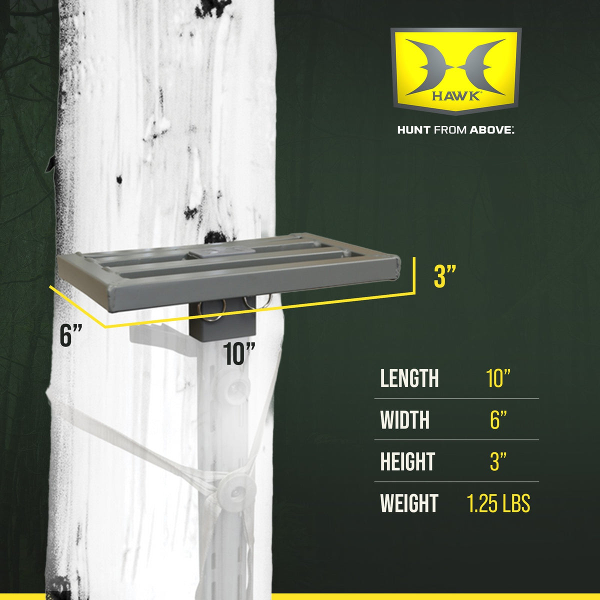 Hawk Helium Small Tree Stand Platform - Lightweight Hunting Gear 10x6"