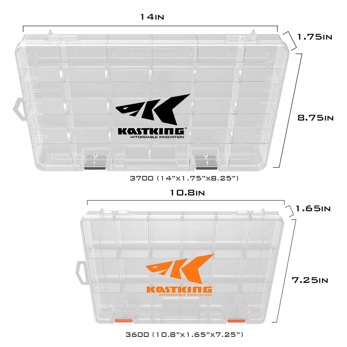 Plastic Tackle Box Set for Fishing Storage - Multiple Sizes & Pack Options