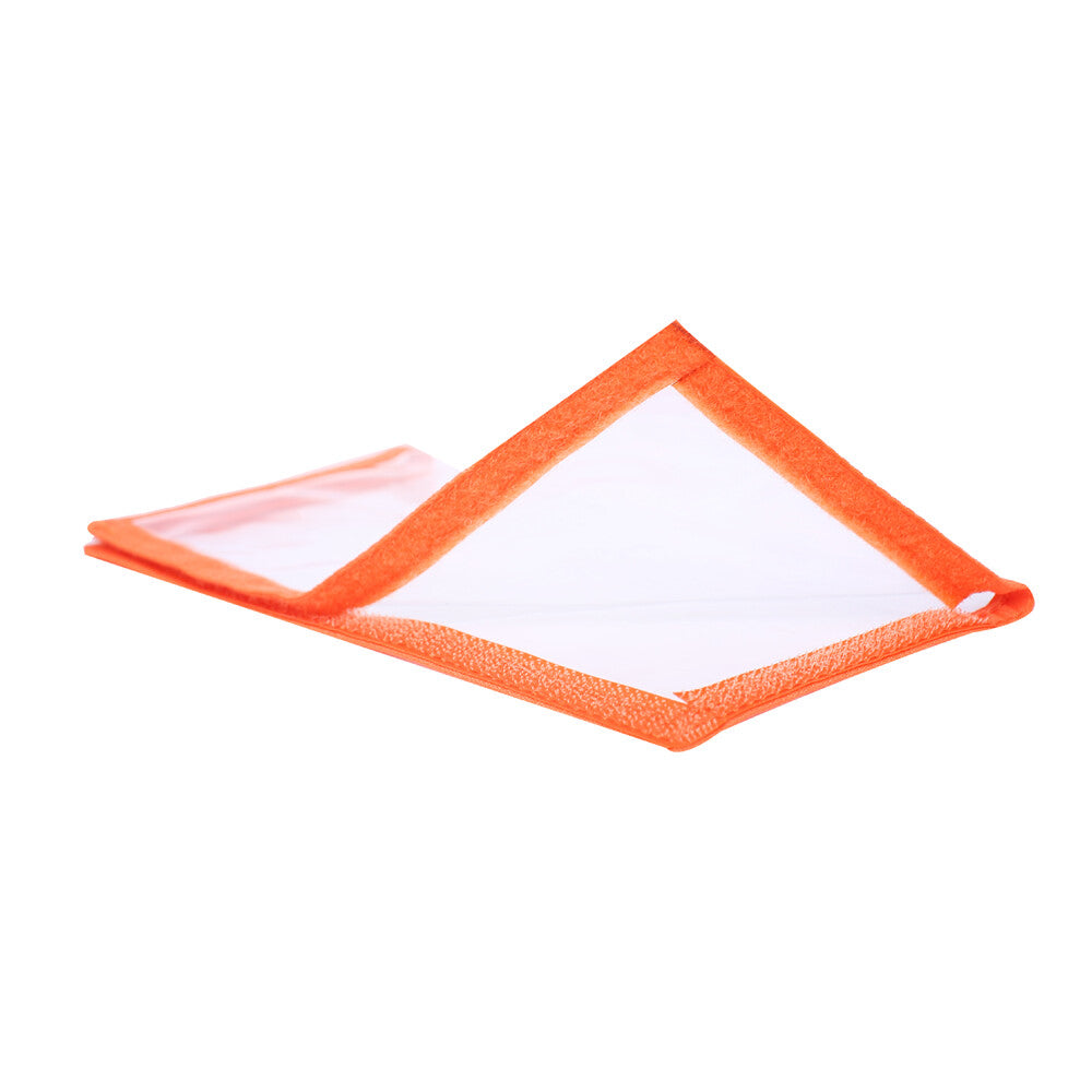 Fishing Lure Wraps 8-Pack - PVC Clear Window Hook & Loop Covers for Tackle Organization