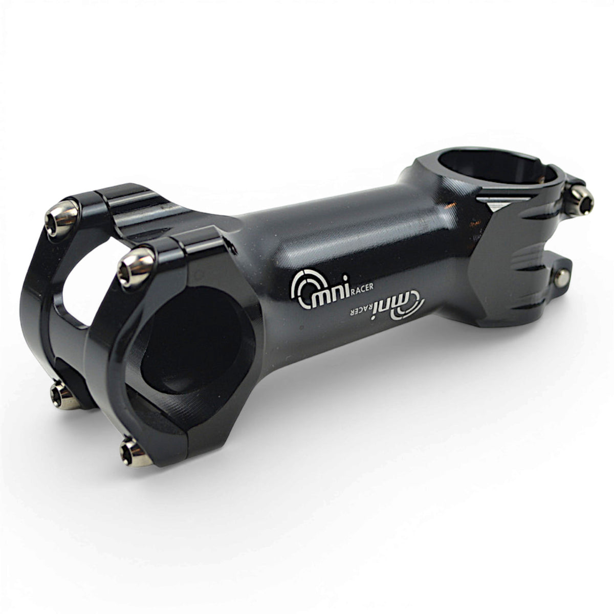 Lightweight Bicycle Handlebar Stem with Titanium Bolts - 31.8mm Black