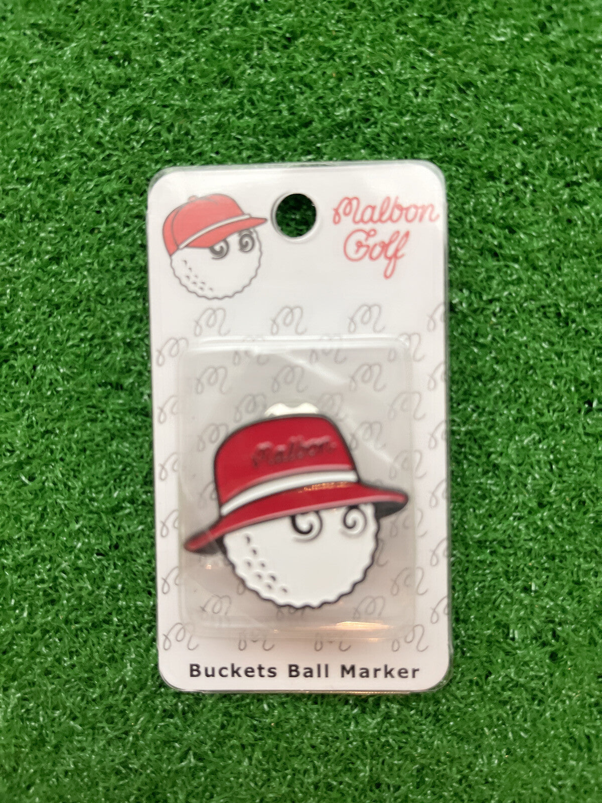 Magnetic Golf Ball Marker with Hat Clip - Malbon Style Assorted Set