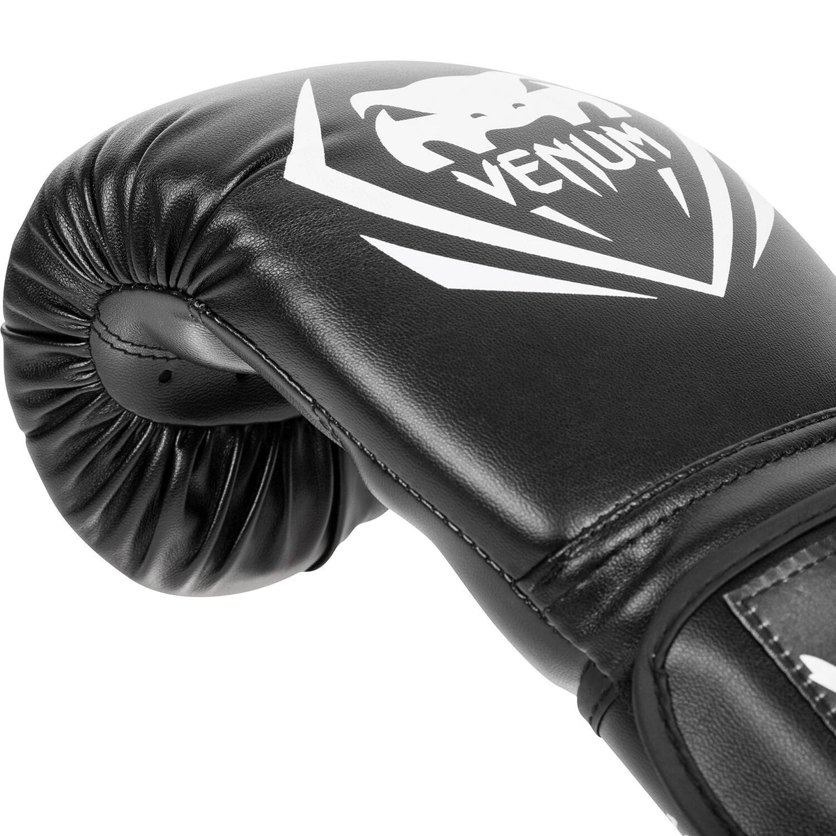 Synthetic Leather Boxing Gloves for Training & Sparring - Black