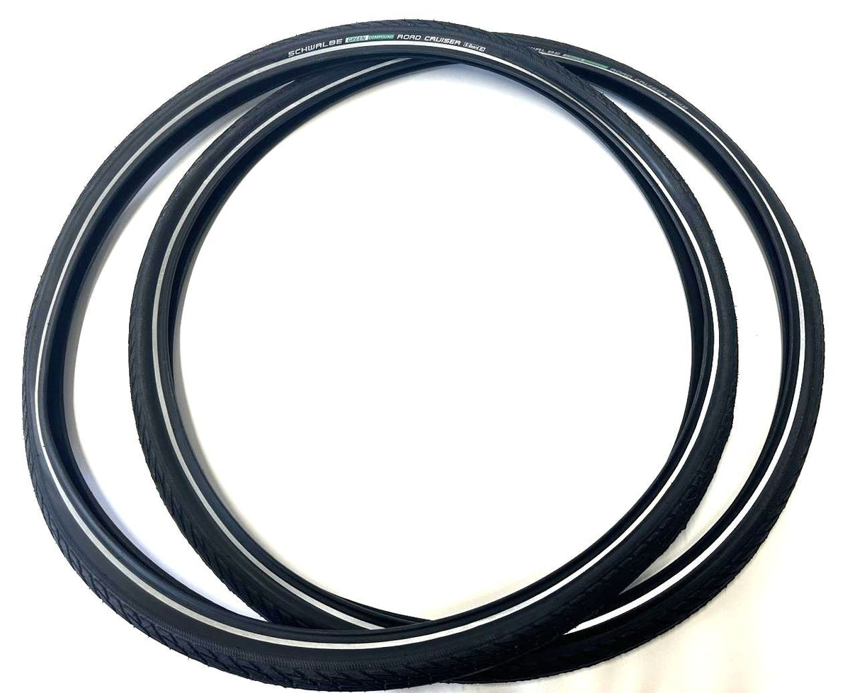 2 Pack Road Cruiser Active Twin K-Guard 700x40c Bicycle Tires - Green Compound