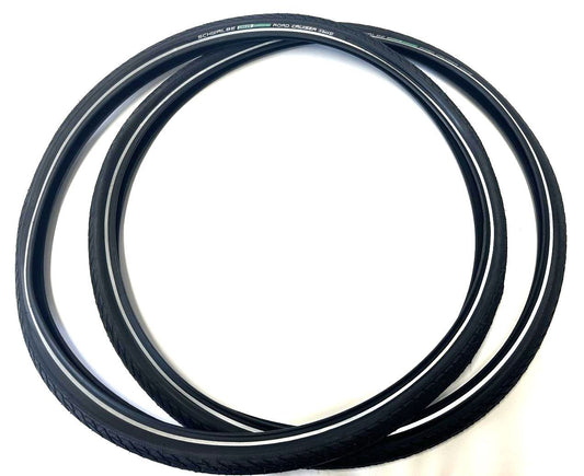 2 Pack Road Cruiser Active Twin K-Guard 700x40c Bicycle Tires - Green Compound