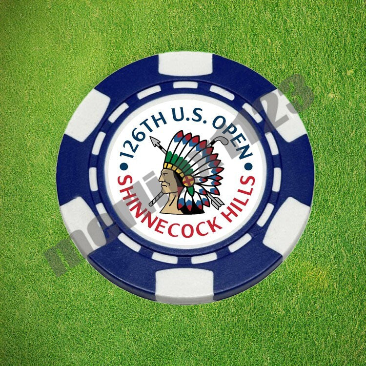 Magnetic Poker Chip Golf Ball Marker for Shinnecock Hills US Open