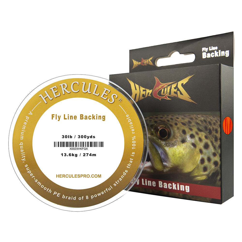 Braided Fly Line Backing 20lb 30lb 100Yd 300Yd Multiple Colors for Fly Fishing