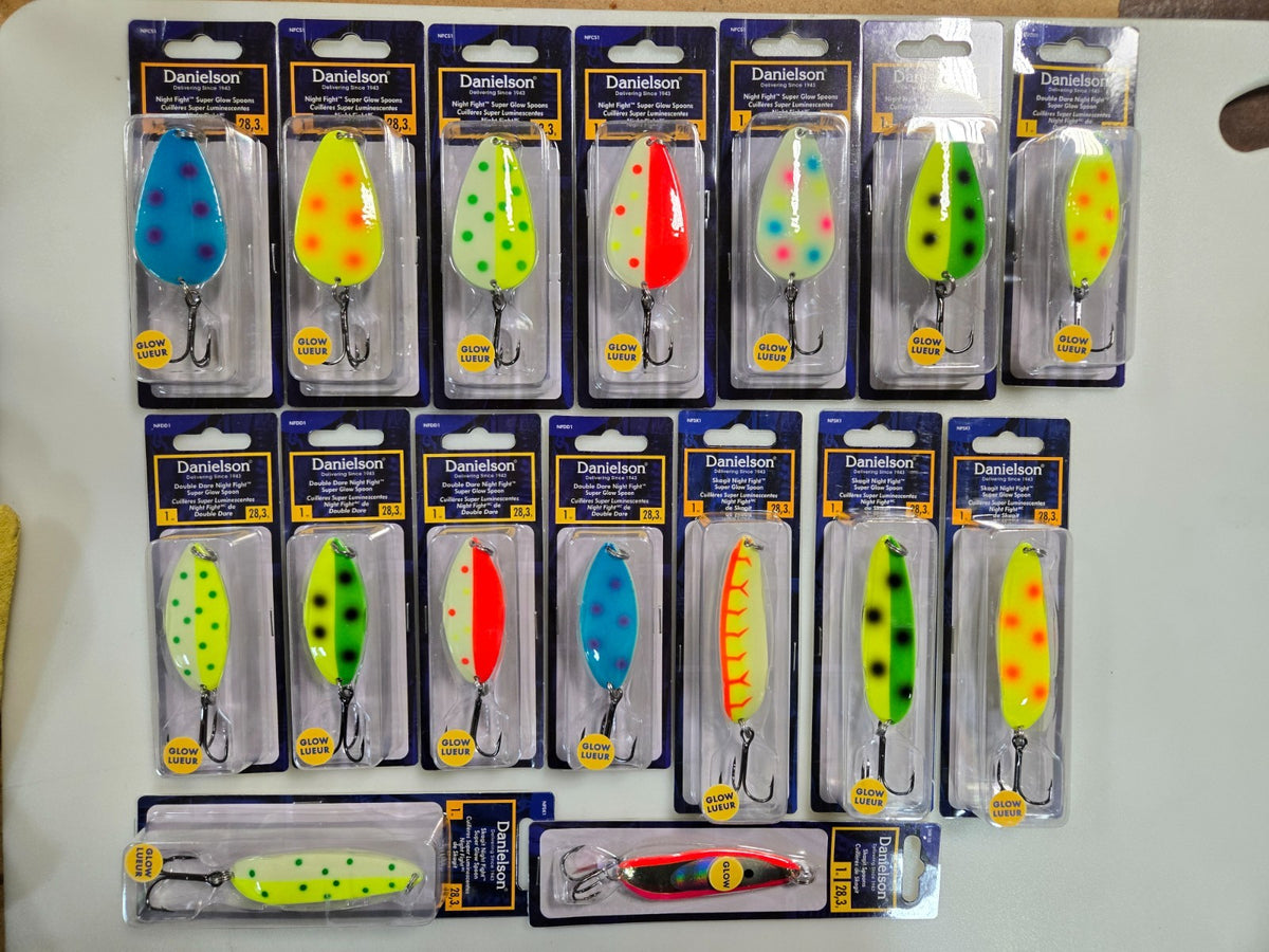 16-Piece Assorted Flatware Spoons Set - Danielson 1oz Fishing Lures