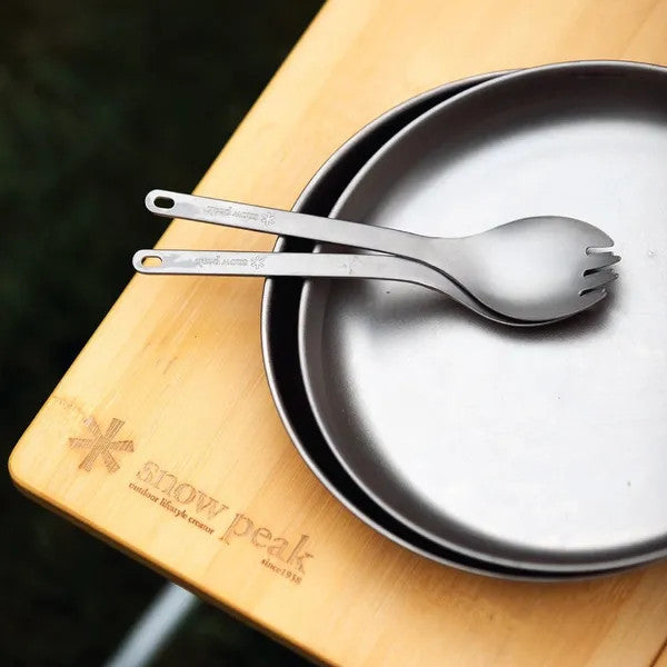 Titanium Spork Camping Utensil Lightweight Durable Backpacking Tool